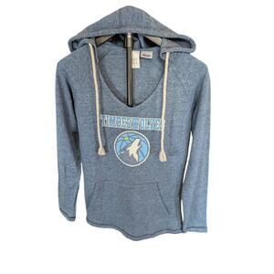 Minnesota Timberwolves Hoodie Sport Blue Lightweight Hooded Pullover NBA